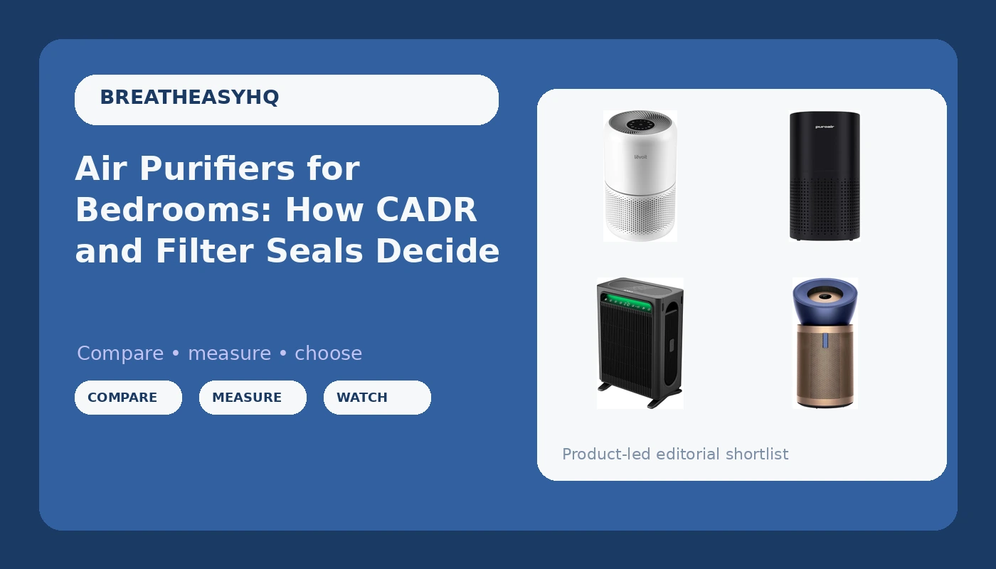 Air Purifiers for Bedrooms: How CADR and Filter Seals Decide