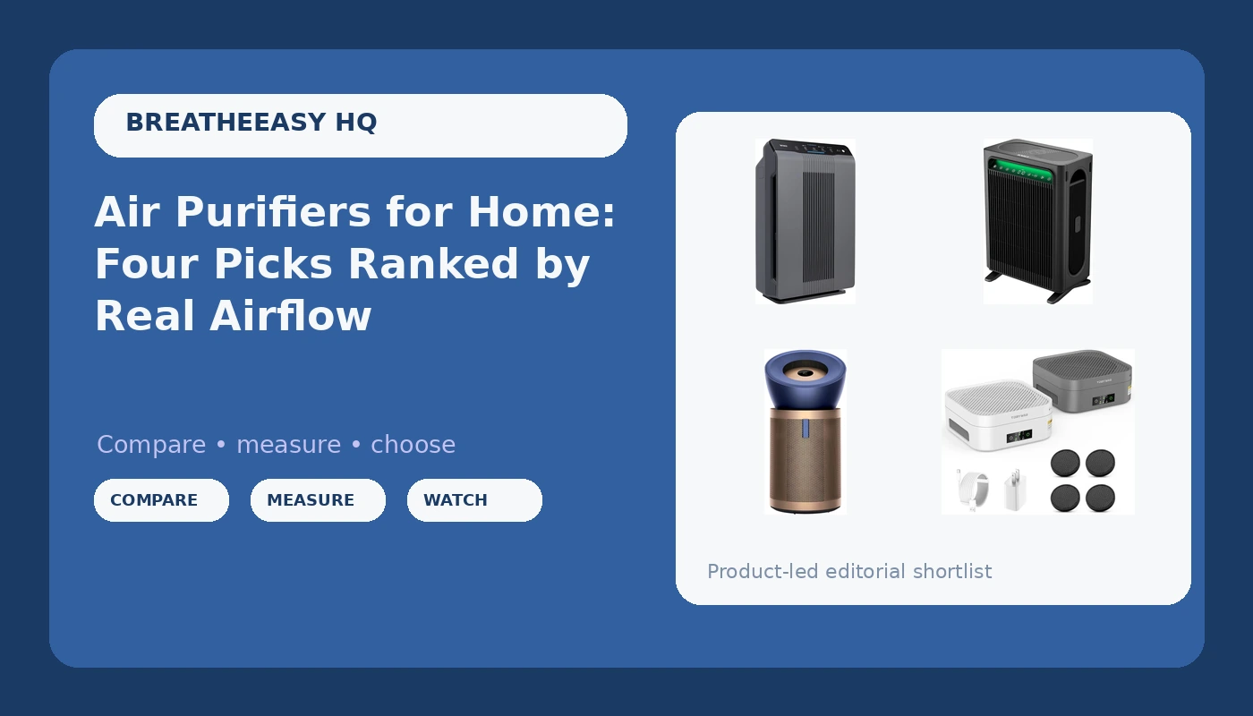 Air Purifiers for Home: Four Picks Ranked by Real Airflow