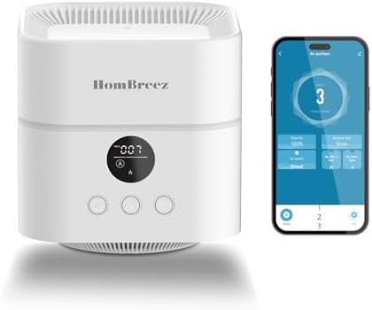 Air Purifier and Humidifier Combo for Bedroom, Covers Up to 200ft², H13 True HEPA Filter, 400ML Water Tank, Quiet Cool Mist Top Fill Essential Oil Diffuser for Baby, Pet Room, APP Control